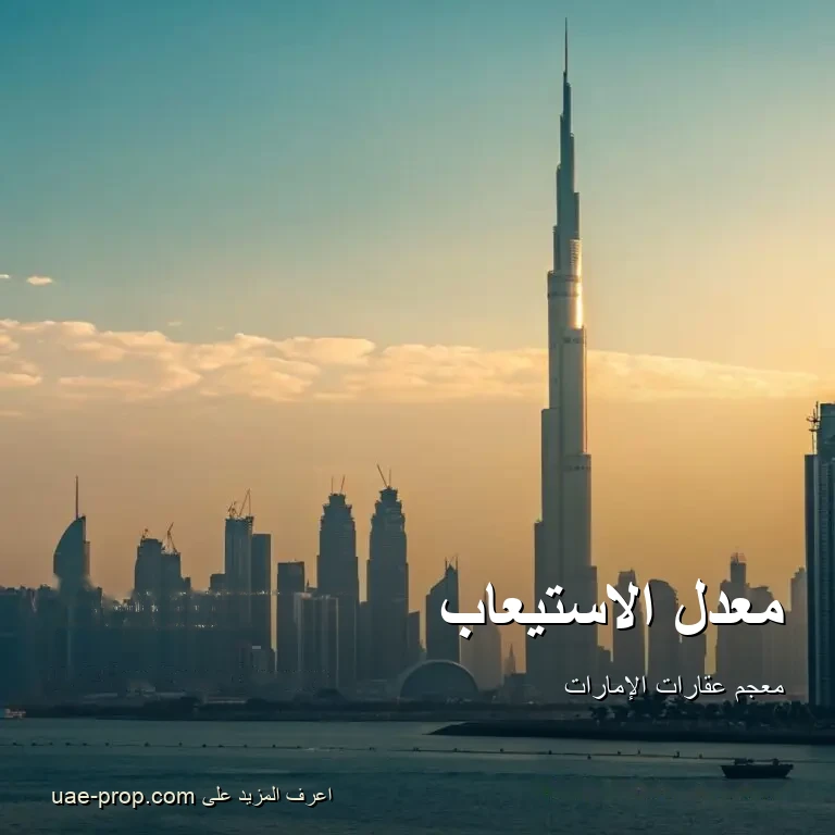 معدل الاستيعاب — uae-prop.com