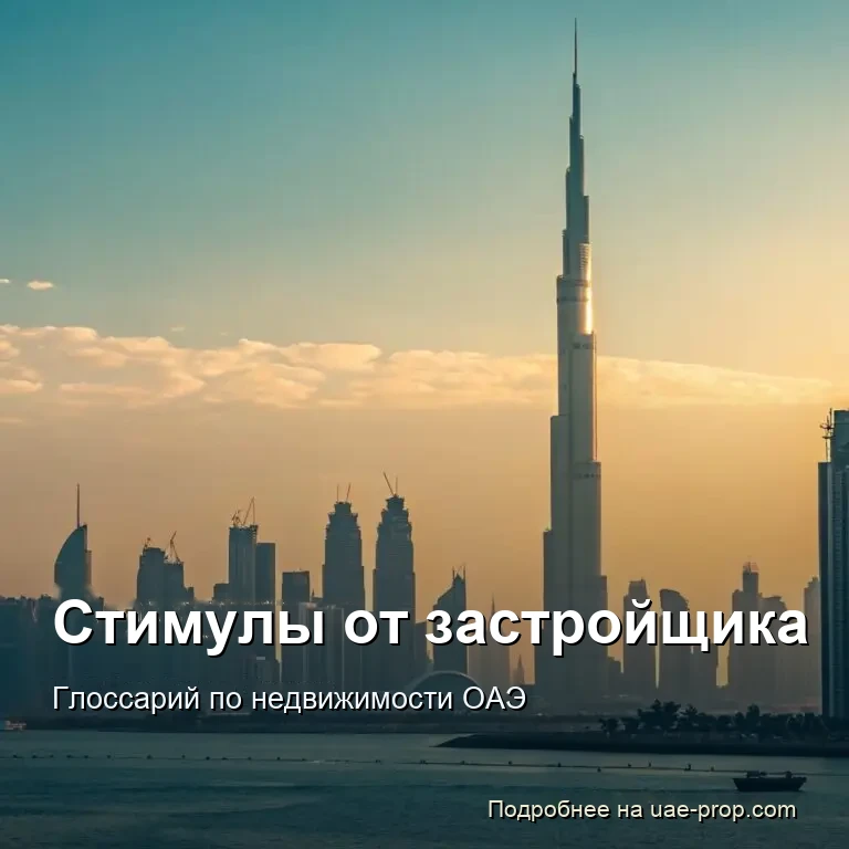 Стимулы от застройщика — uae-prop.com