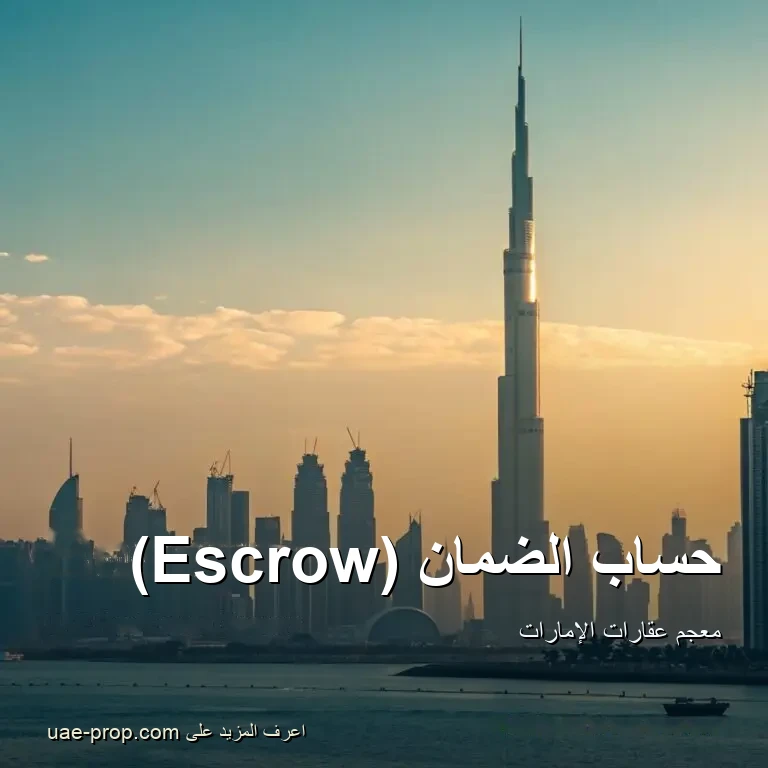 Escrow 1 حساب الضمان — uae-prop.com
