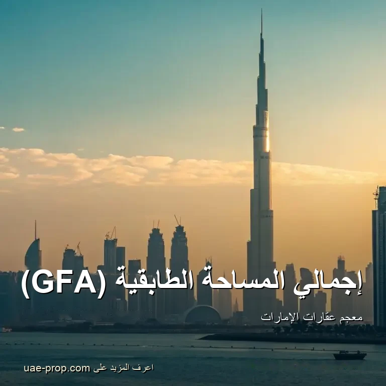 إجمالي المساحة الطابقية (GFA) — uae-prop.com