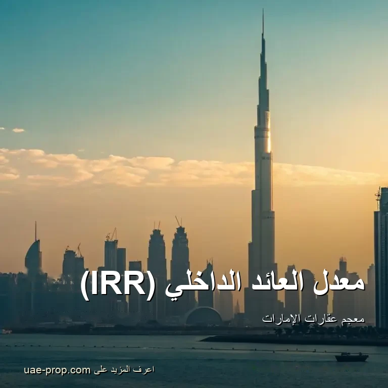 معدل العائد الداخلي (IRR) — uae-prop.com