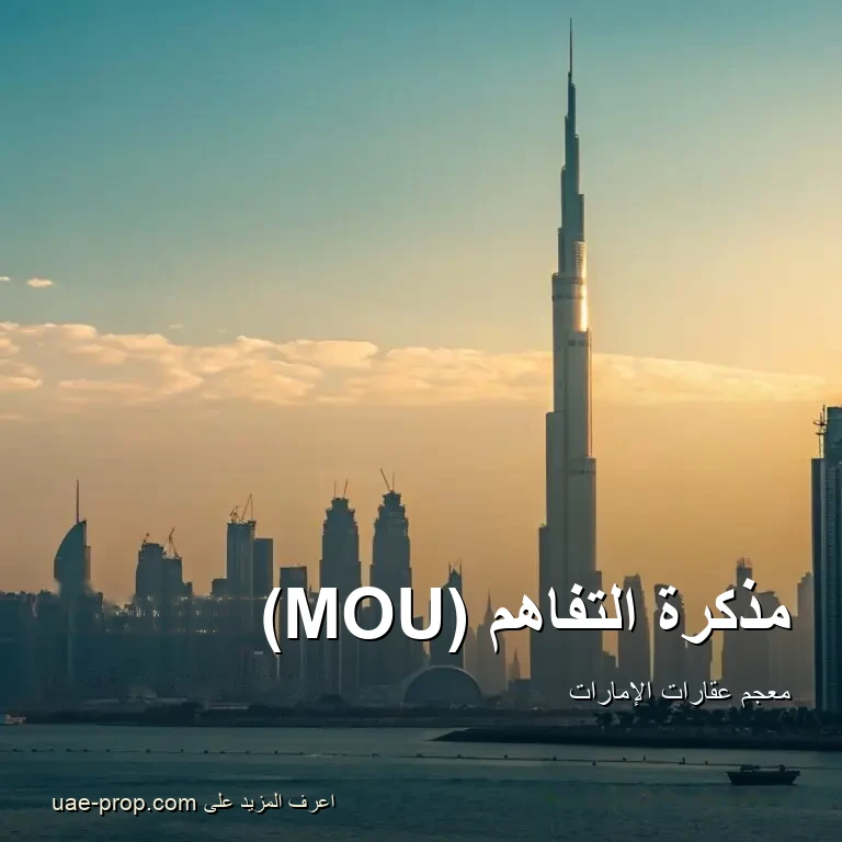 MOU 1 مذكرة التفاهم (MOU) — uae-prop.com