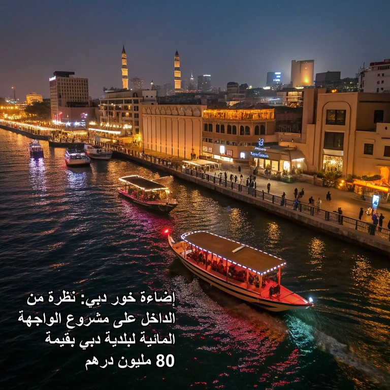إضاءة خور دبي: نظرة من الداخل على مشروع الواجهة المائية لبلدية دبي بقيمة 80 مليون درهم