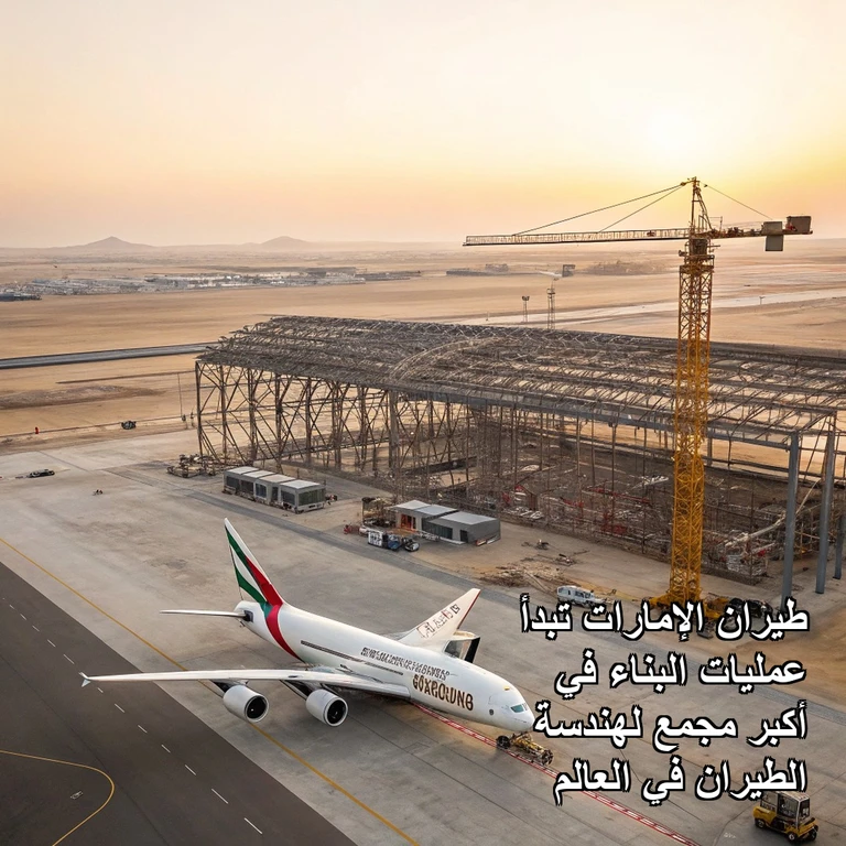 طيران الإمارات تبدأ عمليات البناء في أكبر مجمع لهندسة الطيران في العالم