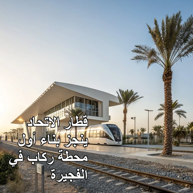 قطار الاتحاد ينجز بناء أول محطة ركاب في الفجيرة