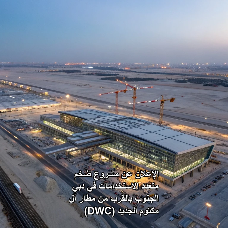 الإعلان عن مشروع ضخم متعدد الاستخدامات في دبي الجنوب بالقرب من مطار آل مكتوم الجديد (DWC)