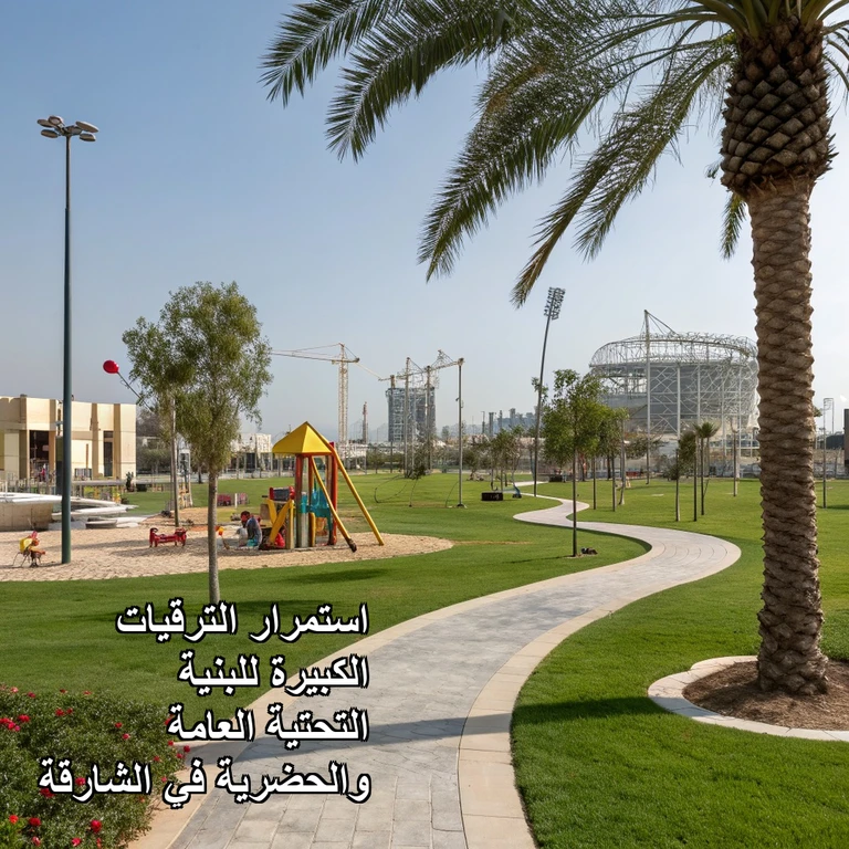 استمرار الترقيات الكبيرة للبنية التحتية العامة والحضرية في الشارقة