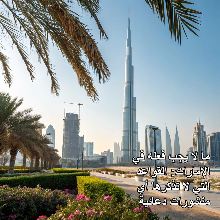 ما لا يجب فعله في الإمارات: القواعد التي لا تذكرها أي منشورات دعائية