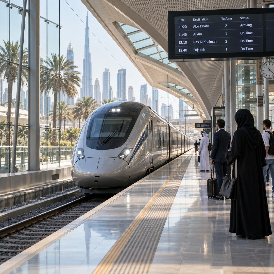Dubai's Etihad Rail Station Has Opened: One of Four Is Real, Three Remain on the Map