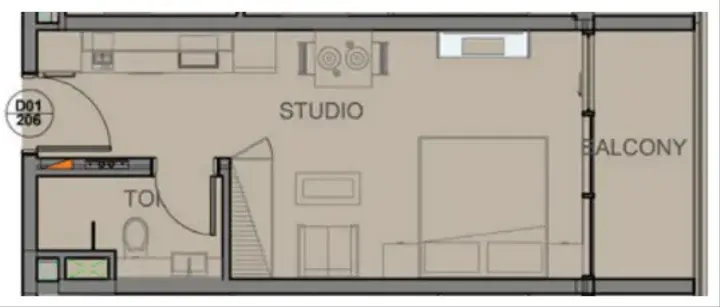 Studio floor plan
