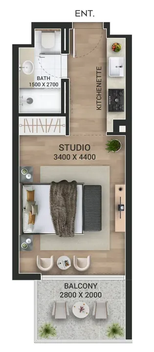 Studio floor plan