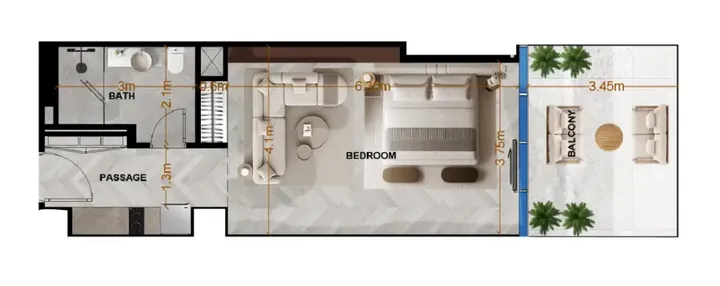 Studio floor plan