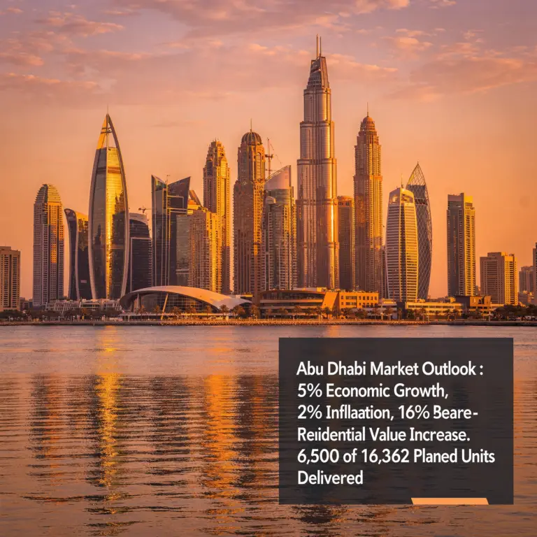 Abu Dhabi Market Outlook 2026: strong growth + tight supply = a “scarcity year” 1 Abu Dhabi Market Outlook 2026: strong growth + tight supply