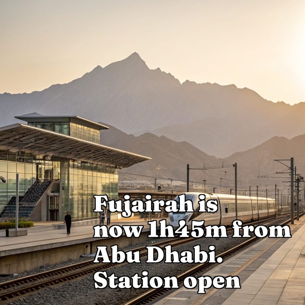 Etihad Rail opens the UAE’s first passenger station. Impact on the property market