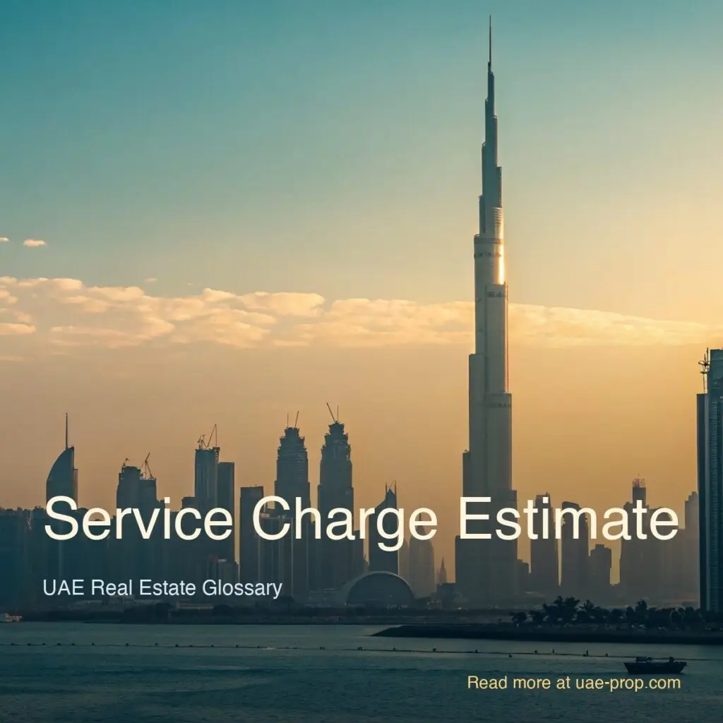 Service Charge Estimate 1 Service Charge Estimate — uae-prop.com