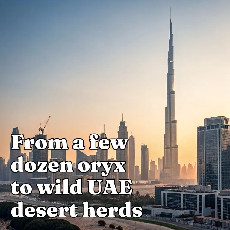 كيف أنقذت الإمارات المها العربي من الانقراض