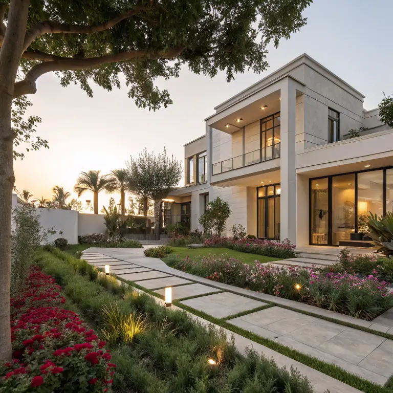 Modern UAE villa facade